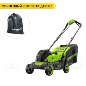 Газонокосилка аккумуляторная GreenWorks GD24LM331 4 Ач в Москве