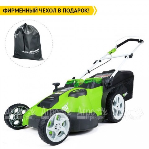 Газонокосилка аккумуляторная GreenWorks G-Max G40LM49DB 40V 49 см Twin Force (без батареи и зарядного устройства)  в Москве