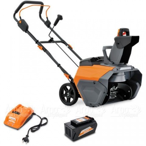 Снегоуборщик аккумуляторный Villartec WA 4051 Set AM405+AC405  в Москве