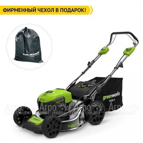 Газонокосилка аккумуляторная GreenWorks GD40LM46SP  в Москве