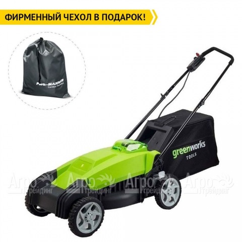 Газонокосилка аккумуляторная GreenWorks G-Max G40LM35 40V 35 см (без аккумулятора и ЗУ)  в Москве