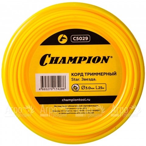 Корд триммерный Champion Star 3.0мм, 25м (звезда)  в Москве