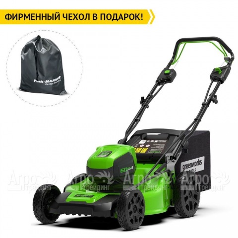 Газонокосилка аккумуляторная GreenWorks GD60LM51SP (без батареи и зарядного устройства)  в Москве