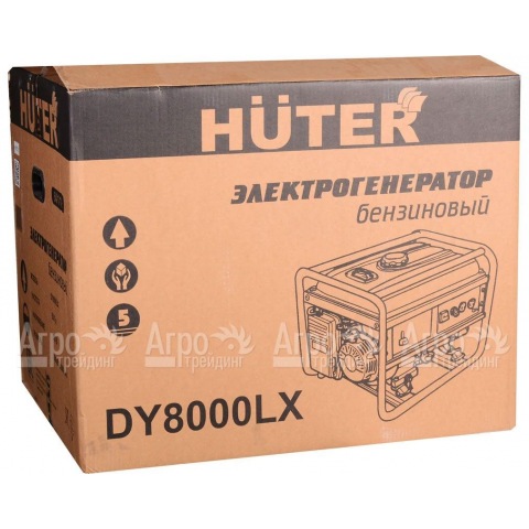 Бензиновый генератор Huter DY8000LX 6.5 кВт с колёсами в Москве