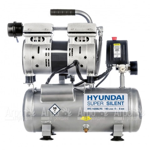 Компрессор поршневой безмасляный Hyundai HYC 14206LMS  в Москве