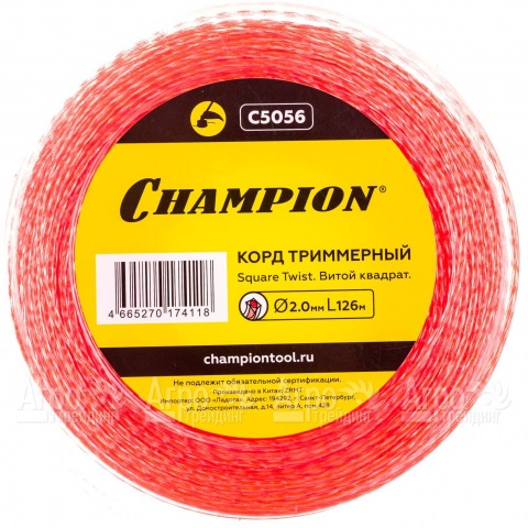 Корд триммерный Champion Square Twist Duo 2.0мм, 126м (витой квадрат)+нож  в Москве