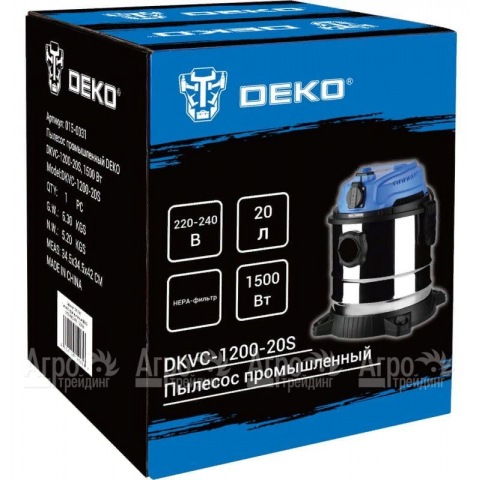 Промышленный пылесос DEKO DKVC-1200-20S в Москве