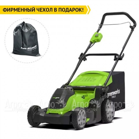 Газонокосилка аккумуляторная GreenWorks G40LM41 (без аккумулятора и зарядного устройства)  в Москве