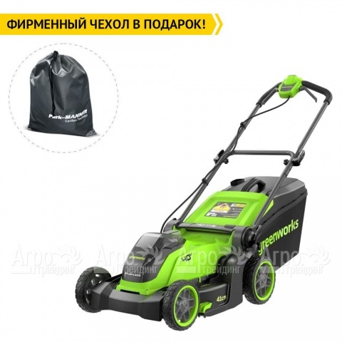 Газонокосилка аккумуляторная GreenWorks GD40LM411 (без аккумулятора и зарядного устройства)  в Москве