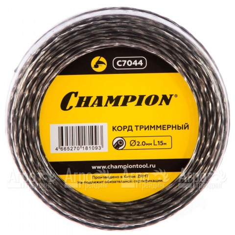 Корд триммерный Champion Tri-twist 2.0мм, 15м (витой треугольник)  в Москве