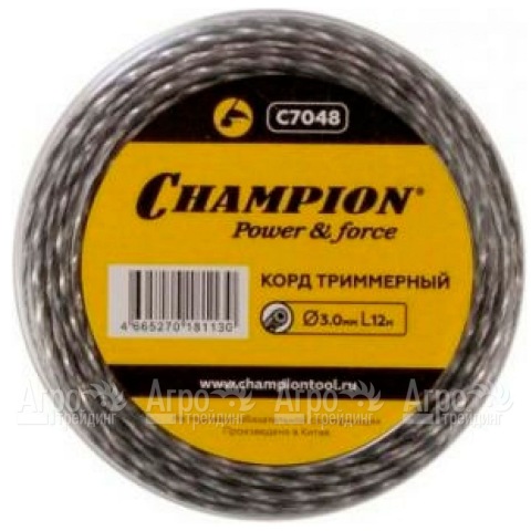 Корд триммерный Champion Tri-twist 3.0мм, 12м (витой треугольник)  в Москве