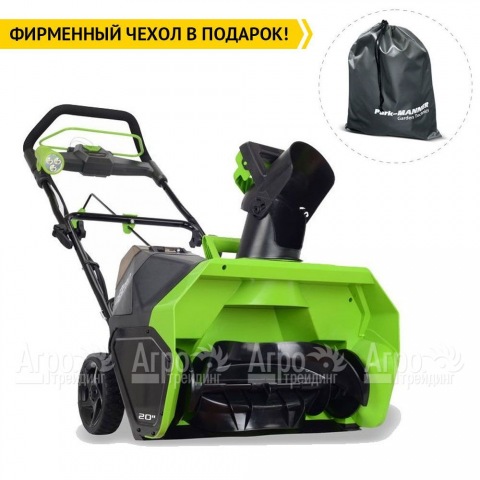 Снегоуборщик аккумуляторный GreenWorks G-Max GD40ST (без батареи и зарядного устройства)  в Москве